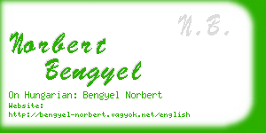 norbert bengyel business card